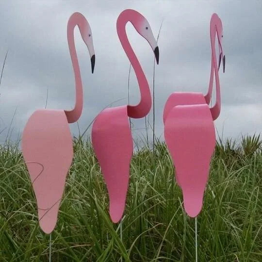 TropiGo | Dynamische Tuin Flamingo - Weerbestendige Wind Spinner Yard Ornament
