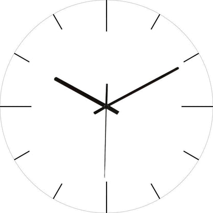 MarbleTime | Moderne Marmeren Analoge Wandklok - Stijlvol Decoratief Tijdsbeeld