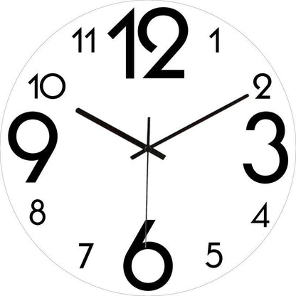 MarbleTime | Moderne Marmeren Analoge Wandklok - Stijlvol Decoratief Tijdsbeeld