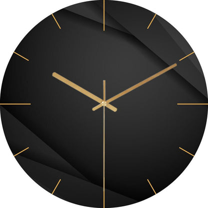 MarbleTime | Moderne Marmeren Analoge Wandklok - Stijlvol Decoratief Tijdsbeeld