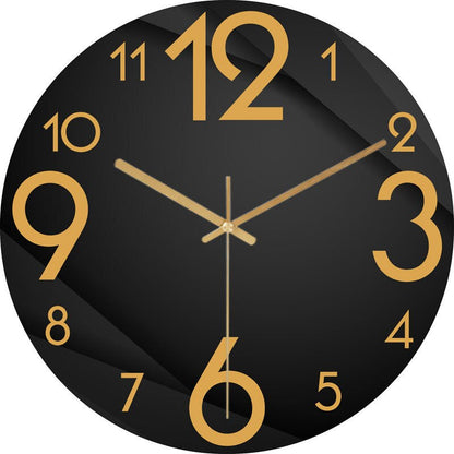MarbleTime | Moderne Marmeren Analoge Wandklok - Stijlvol Decoratief Tijdsbeeld