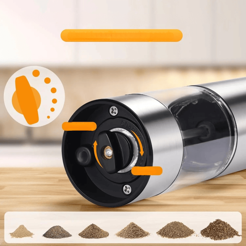 SpiceGlowElite | elektrische zout- en pepermolen met LED-verlichting