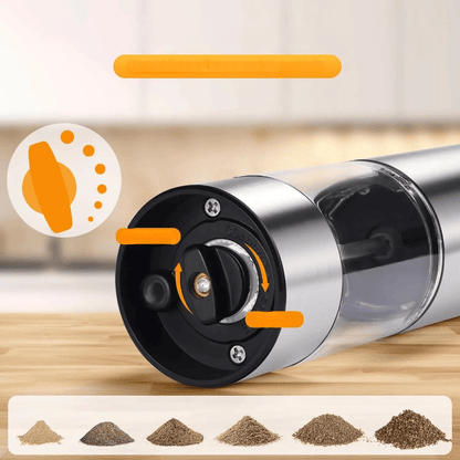 SpiceGlowElite | elektrische zout- en pepermolen met LED-verlichting
