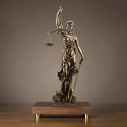 Veridica | Godin van Justitie-beeld – Elegante decoratieve sculptuur van Lady Justice