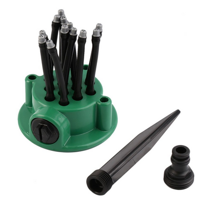 GardenMist | 12-in-1 Verstelbare 360° Sproeier - Tuinbesproeiingssysteem