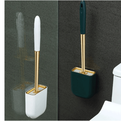 SilkSweep | Luxe Toiletborstel met Houder voor Moderne Badkamers