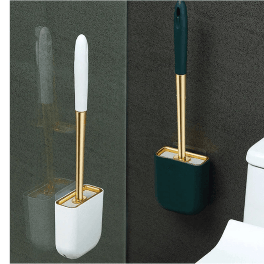 SilkSweep | Luxe Toiletborstel met Houder voor Moderne Badkamers