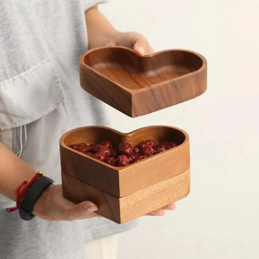 Harmonie Schalen van Hout - Perfect voor het Serveren van Noten, Snacks en Gedroogd Fruit
