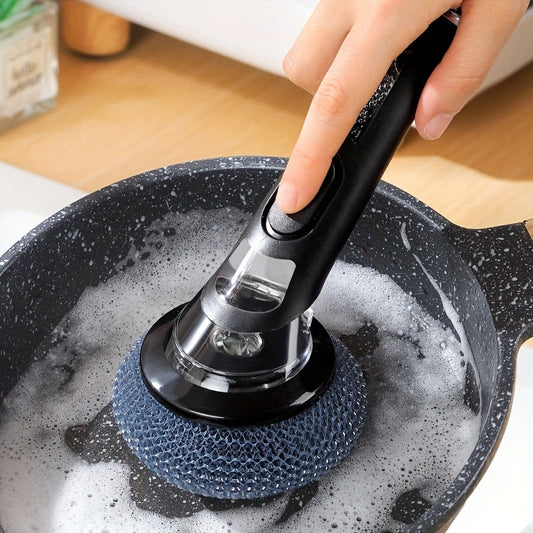 BrilliantScrub | Zeeppenseel met handvat - Pannenborstel voor keuken en gootsteen