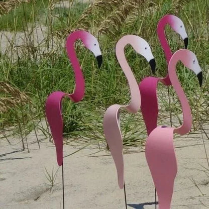 TropiGo | Dynamische Tuin Flamingo - Weerbestendige Wind Spinner Yard Ornament