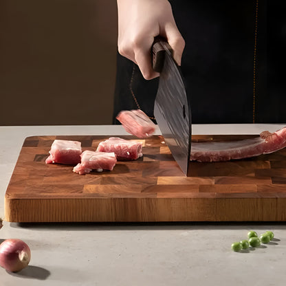 ChopWood | Acaciahouten snijplank - groot slagersblok, voor keukenvoorbereiding