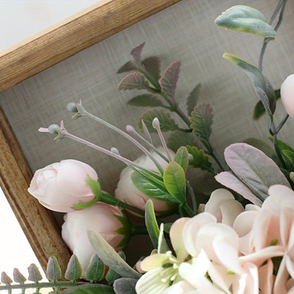 Botanique | 3D Bloemsierkunst - Houten frame met levensechte bloemstukken voor thuisdecoratie
