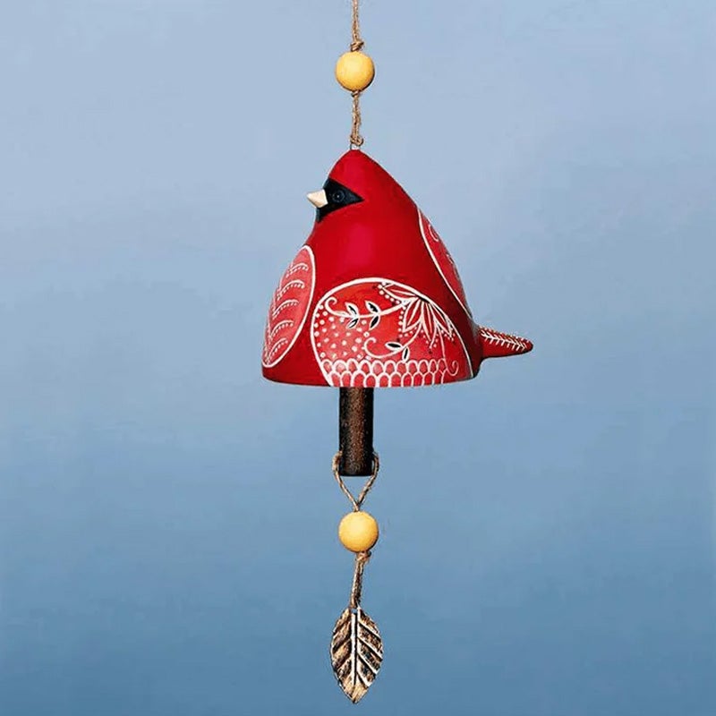 ChirpTone | Keramische vogel windgong - tuinbel voor buiten, Hangt Zangvogel Decor