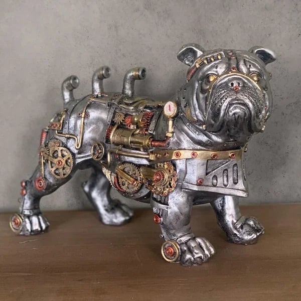 MechaMenagerie Steampunk Dier Sculpturen - Intrigerende Fusie van Antieke en Moderne Ontwerpen - Perfect voor Unieke Interieurdecoratie