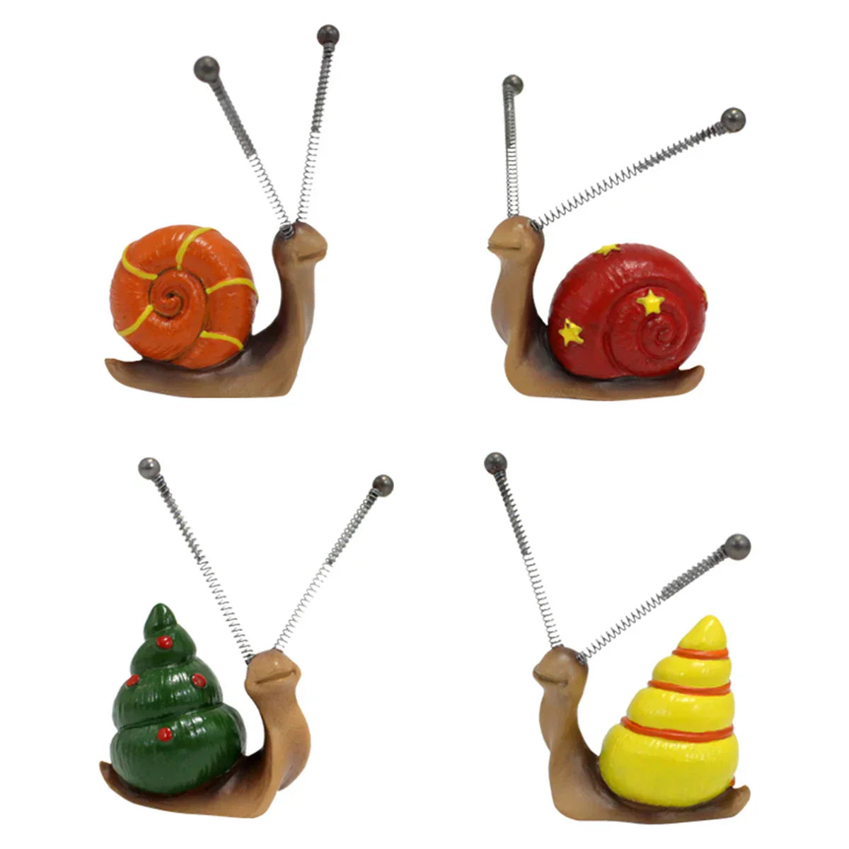Shellby | Grillig Slakkenbeeldje - Schattig Hars Dierenbeeldje voor Woondecoratie & Tuindecoratie
