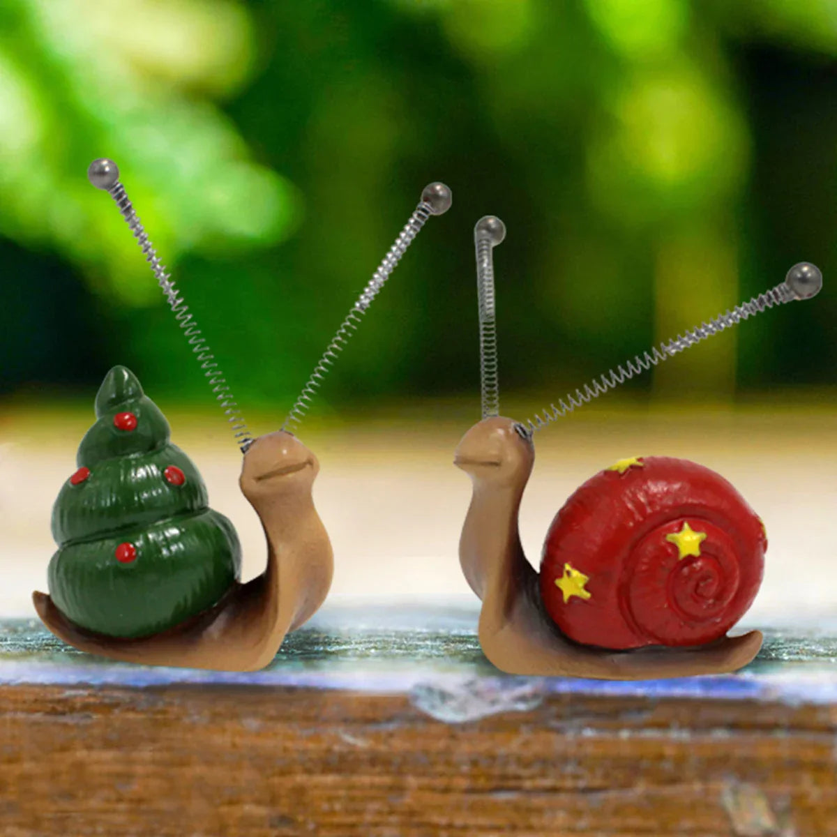 Shellby | Grillig Slakkenbeeldje - Schattig Hars Dierenbeeldje voor Woondecoratie & Tuindecoratie