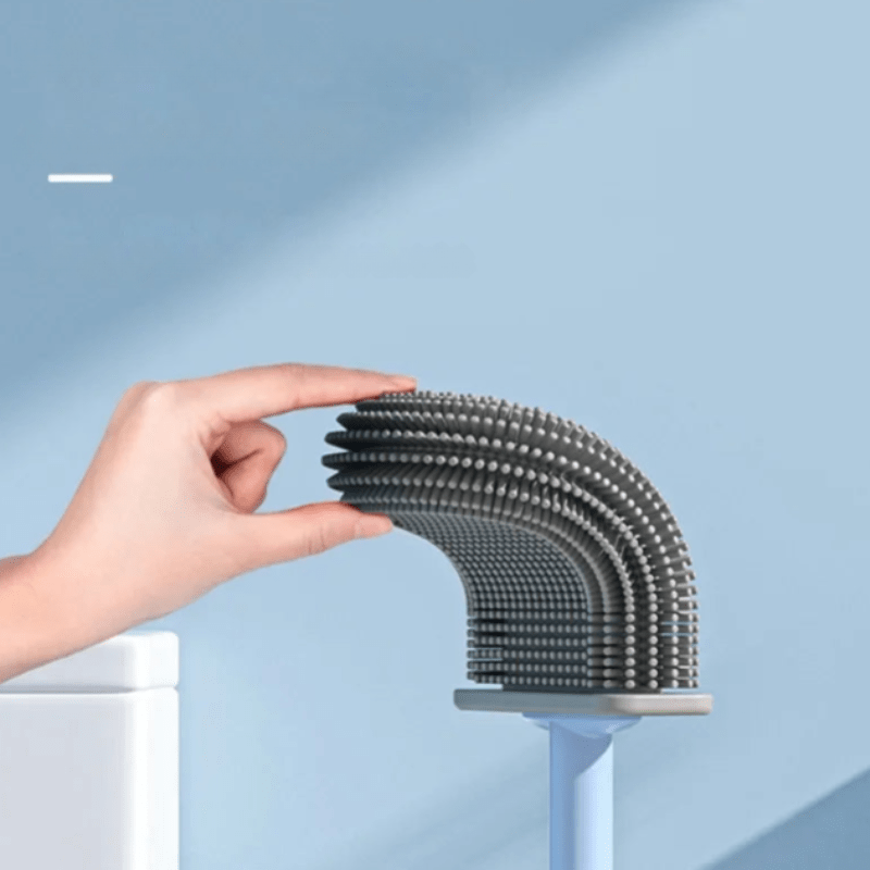 SilkSweep | Luxe Toiletborstel met Houder voor Moderne Badkamers