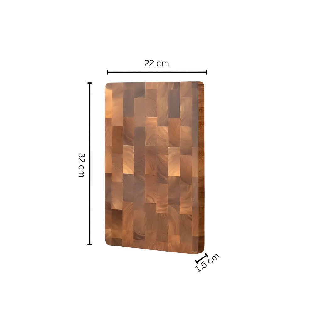 ChopWood | Acaciahouten snijplank - groot slagersblok, voor keukenvoorbereiding