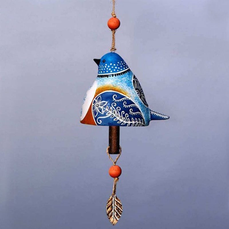 ChirpTone | Keramische vogel windgong - tuinbel voor buiten, Hangt Zangvogel Decor