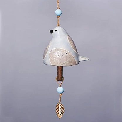 ChirpTone | Keramische vogel windgong - tuinbel voor buiten, Hangt Zangvogel Decor