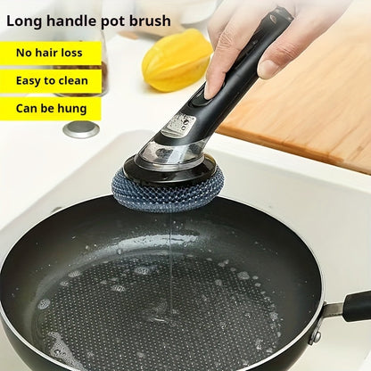 BrilliantScrub | Zeeppenseel met handvat - Pannenborstel voor keuken en gootsteen
