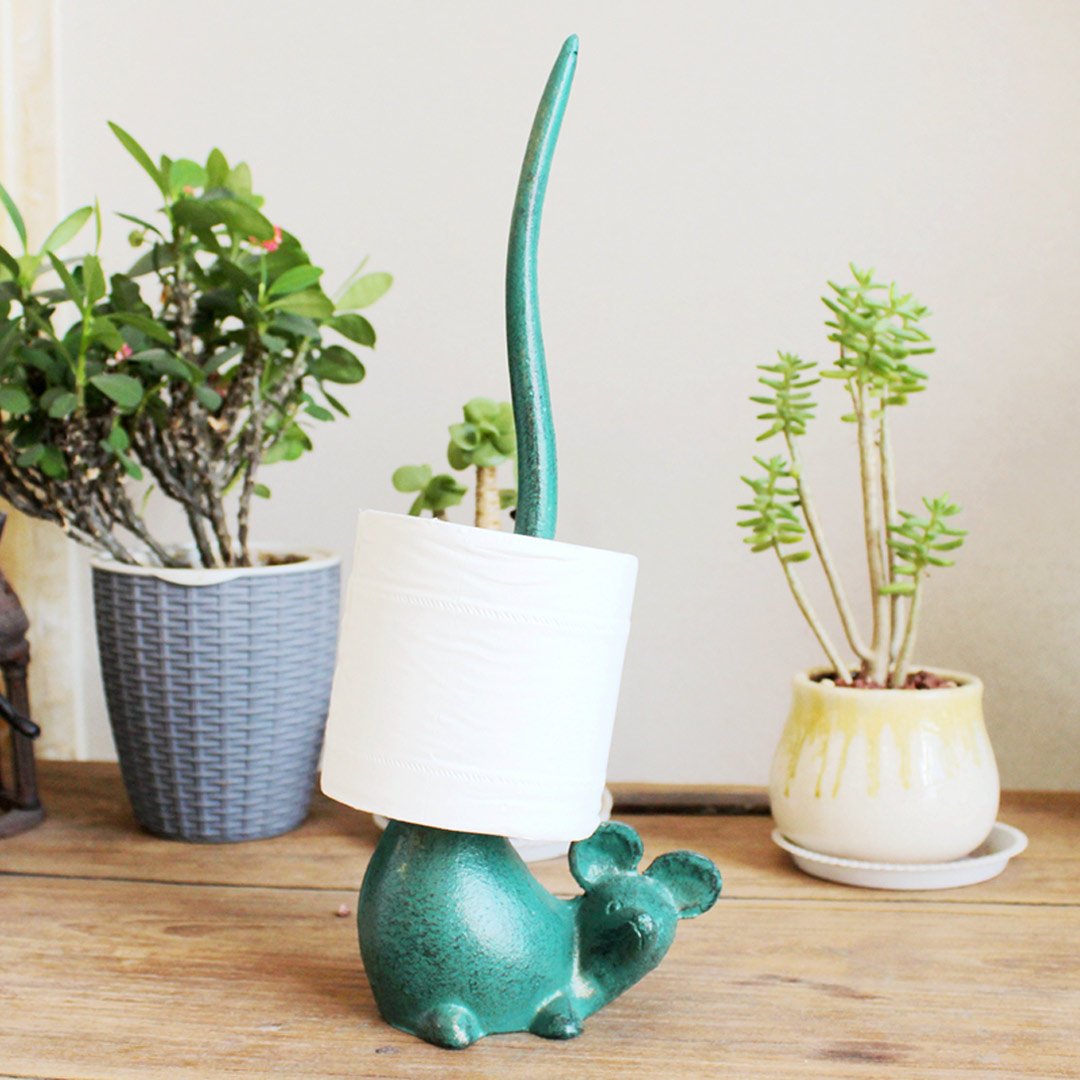 Rustica | Compacte Gietijzeren Toiletrolhouder