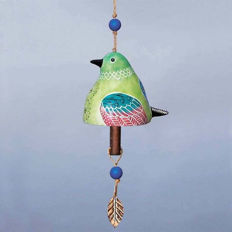 ChirpTone | Keramische vogel windgong - tuinbel voor buiten, Hangt Zangvogel Decor