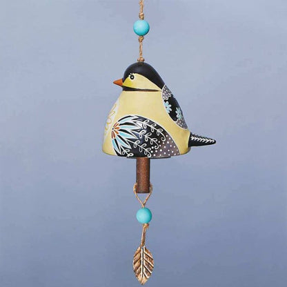 ChirpTone | Keramische vogel windgong - tuinbel voor buiten, Hangt Zangvogel Decor