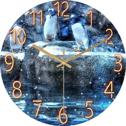 MarbleTime | Moderne Marmeren Analoge Wandklok - Stijlvol Decoratief Tijdsbeeld