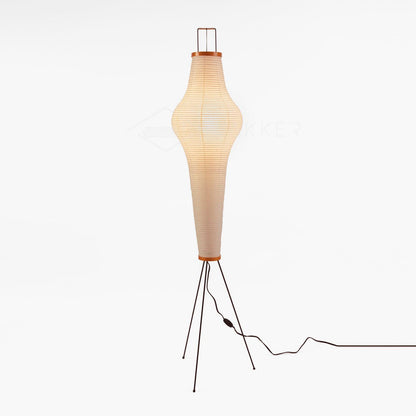 Vloerlamp van rijstpapier