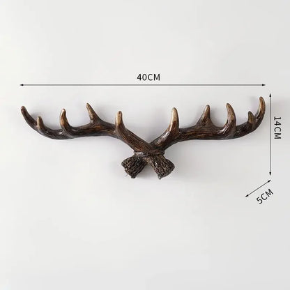 Hookler | Vintage Antler Kapstok - Retro Wandhaak voor Home Entree & Hal