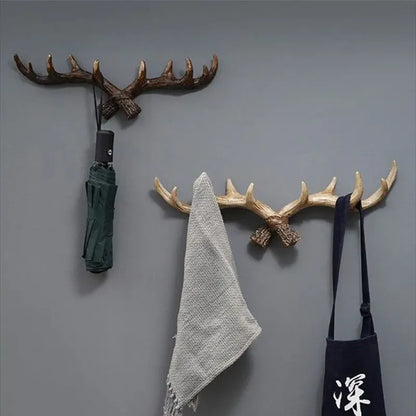 Hookler | Vintage Antler Kapstok - Retro Wandhaak voor Home Entree & Hal