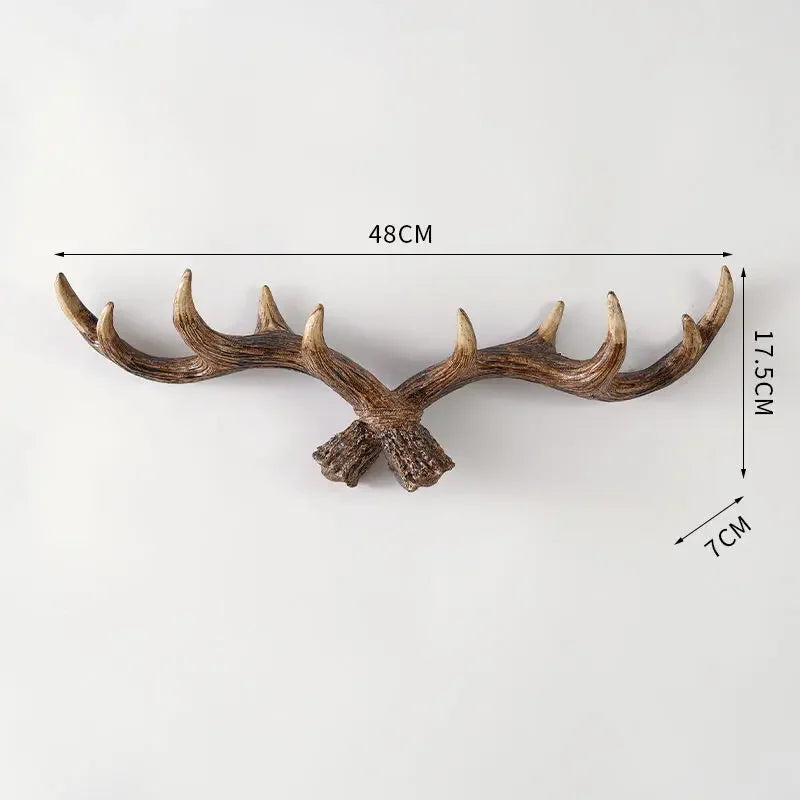Hookler | Vintage Antler Kapstok - Retro Wandhaak voor Home Entree & Hal