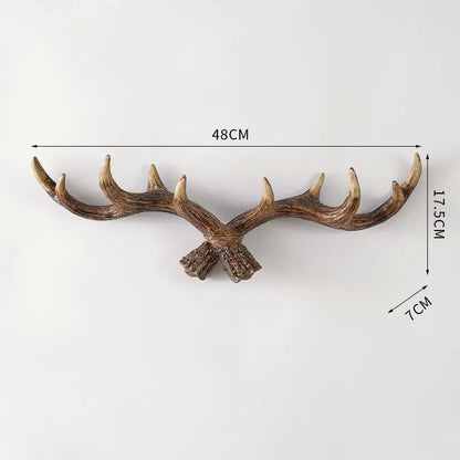 Hookler | Vintage Antler Kapstok - Retro Wandhaak voor Home Entree & Hal