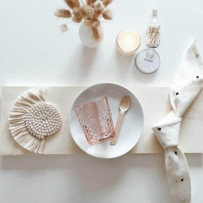 BohoWeave – Handgemaakte Macramé Onderzetters in Bohemian Stijl