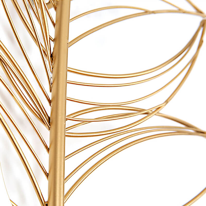 PlumeArt | Decoratieve ijzeren veer muurkunst - Elegante metalen ambachtelijke muurdecoratie