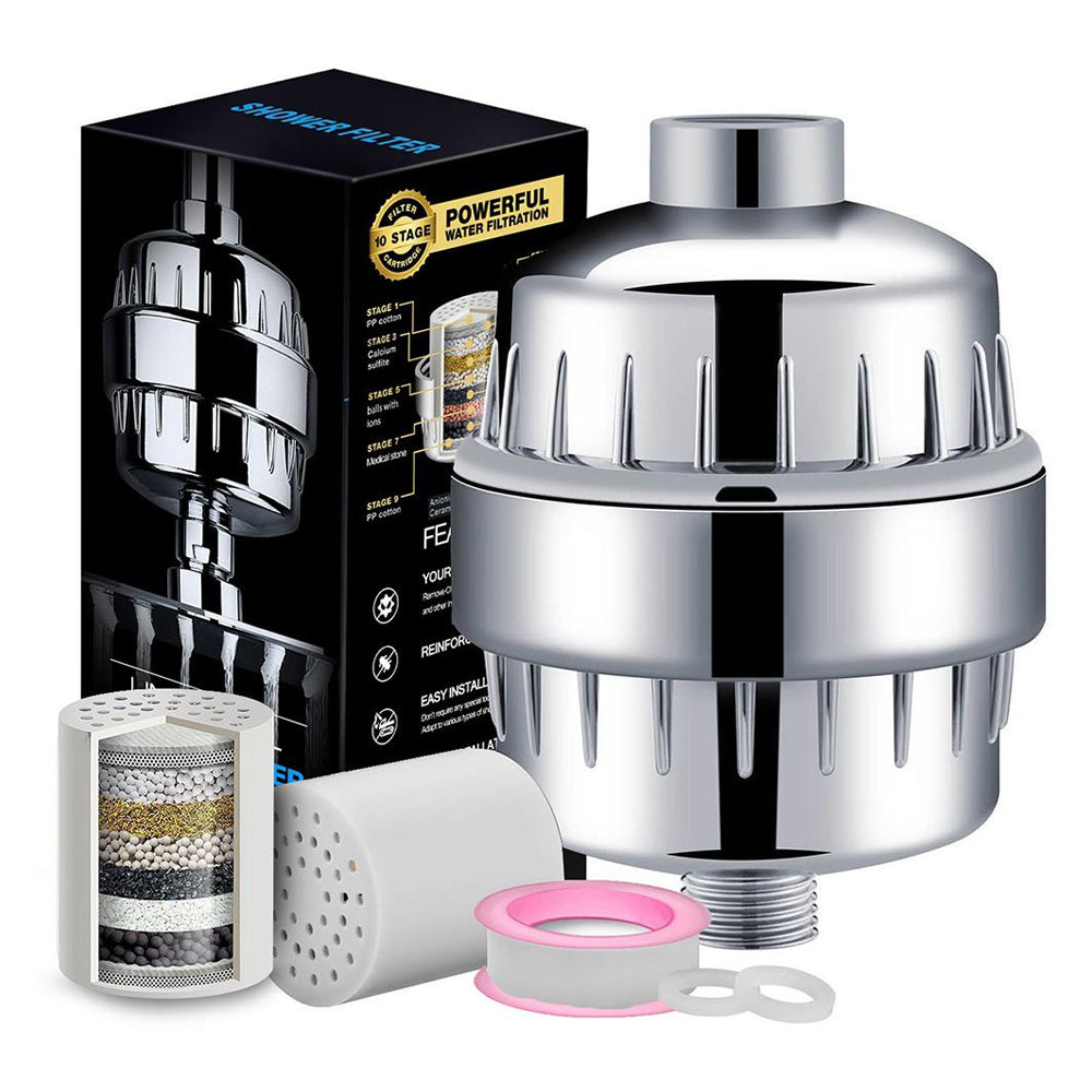 PureShower Douchfilter - Verwijdert Chloor en Onzuiverheden voor een Revitaliserende Douche-ervaring