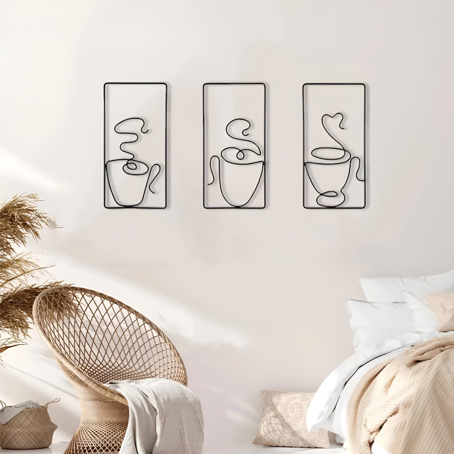 CuppaMood | Esthetische koffiekop wanddecoratie – Creatieve binnen- en buitendecoratie