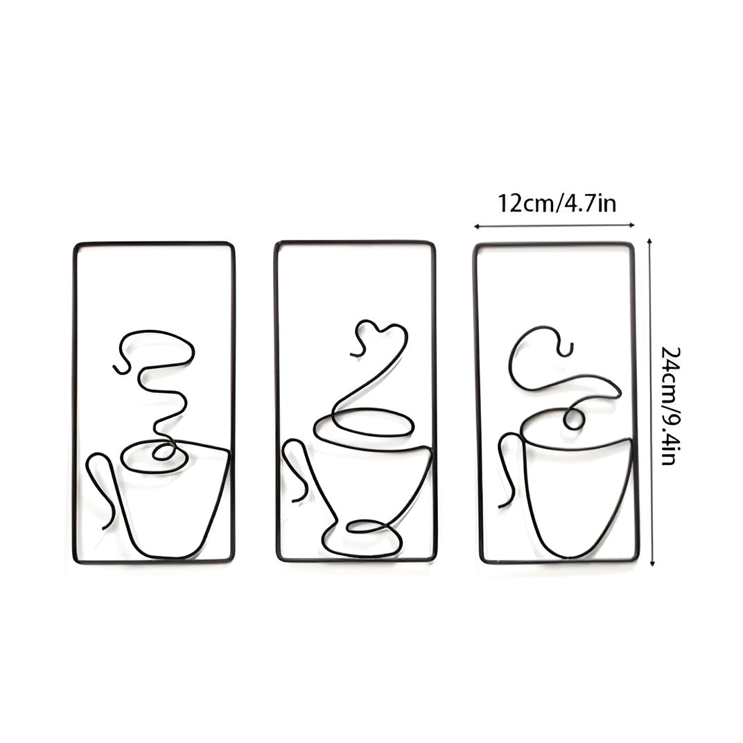 CuppaMood | Esthetische koffiekop wanddecoratie – Creatieve binnen- en buitendecoratie