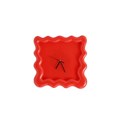 SweetHour | Biscuitvormige wandklok – Crème, uniek ontwerp, moderne decoratieve klok