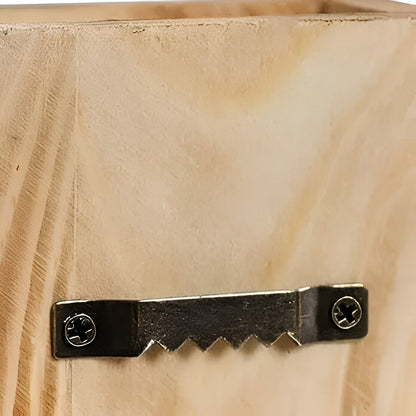 VertiBloom | Houten wandvaas 30 cm – Moderne rechthoekige plantenplank & hangende plantenbak