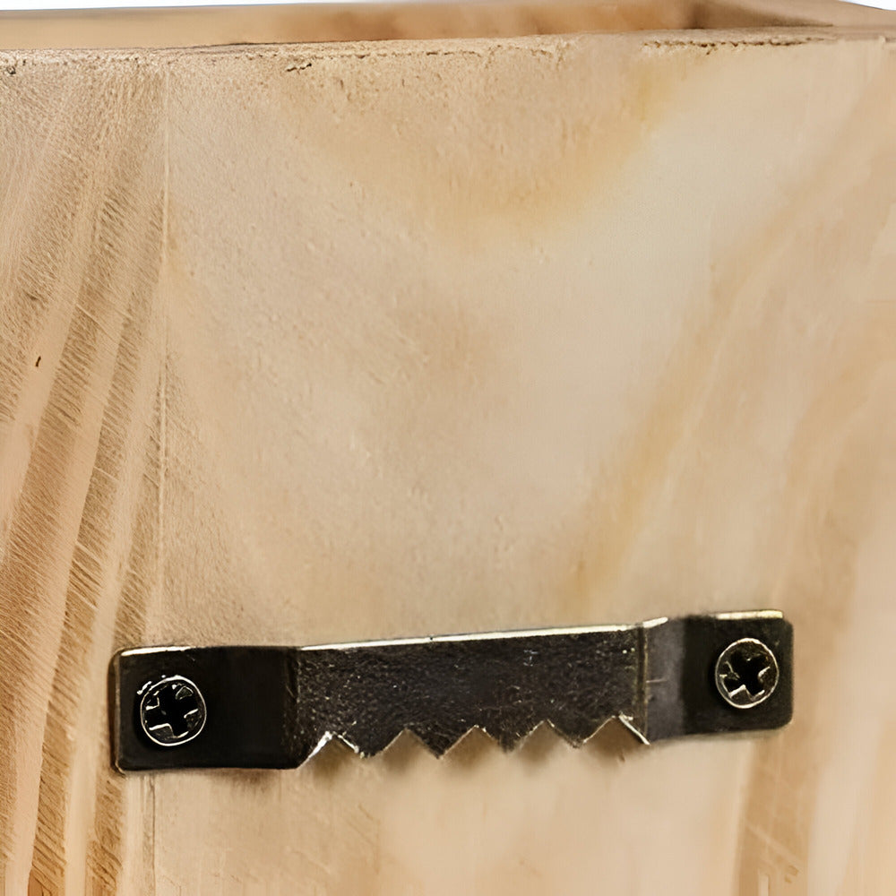 Nysaelle - Houten Wandvaas | Rechthoekig Plantenrek 30 cm