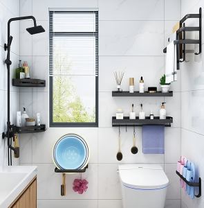 HangEase | 3-laags ruimtebesparende wandhanddoekhouder - aluminium badkamer organizer