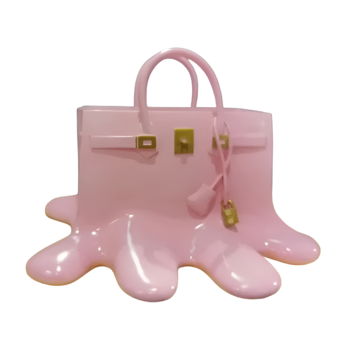 Melantha - Stijlvolle Vaas van Kunsthars in Handtassilhouet