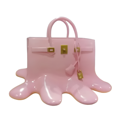 Melantha - Stijlvolle Vaas van Kunsthars in Handtassilhouet