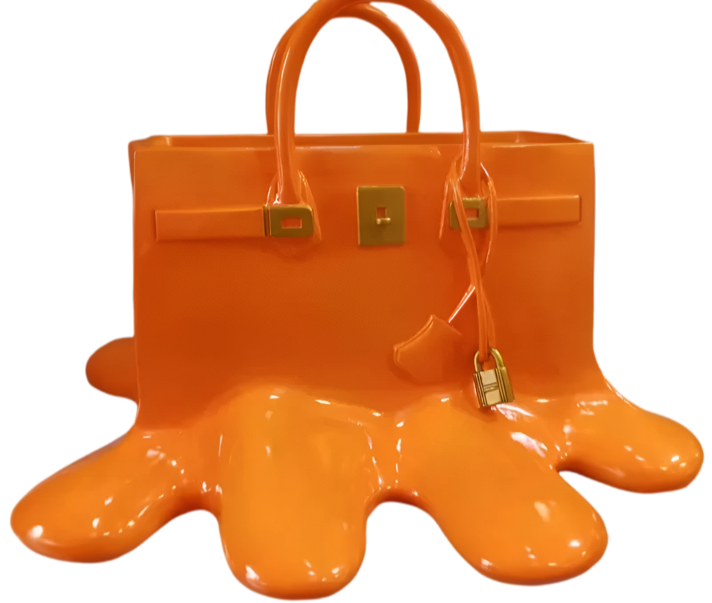 Melantha - Stijlvolle Vaas van Kunsthars in Handtassilhouet