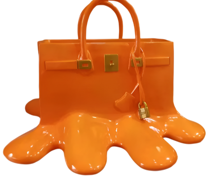 Melantha - Stijlvolle Vaas van Kunsthars in Handtassilhouet