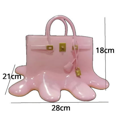 Melantha - Stijlvolle Vaas van Kunsthars in Handtassilhouet