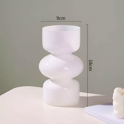 Elirona - Veelzijdige Scandinavische Glazen Vaas in Verschillende Kleuren