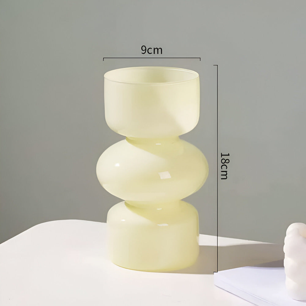 Elirona - Veelzijdige Scandinavische Glazen Vaas in Verschillende Kleuren